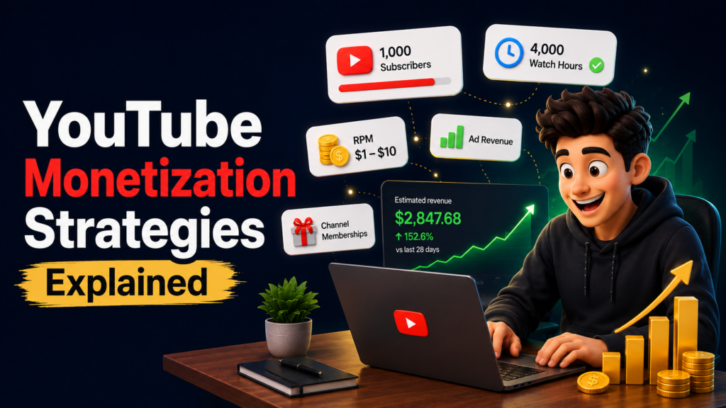 YouTube Monetization Strategies Explained- Complete Guide to Making Money on YouTube