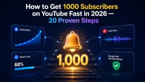 How to Get 1000 Subscribers on YouTube in 2026 — 20 Proven Steps