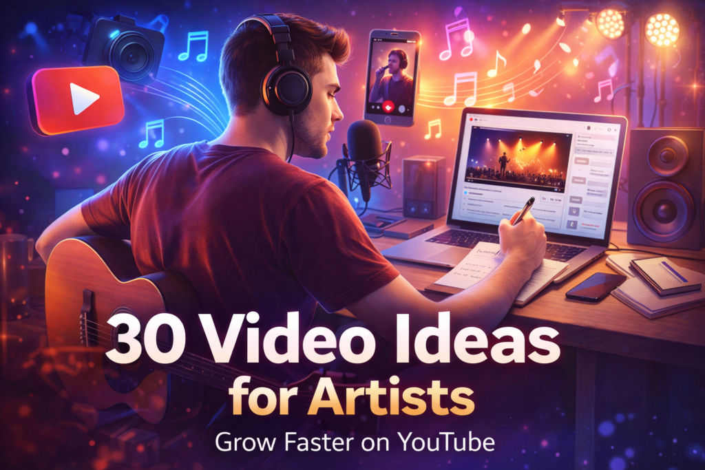 30 YouTube Video Ideas for Music Artists to Grow Faster in 2026