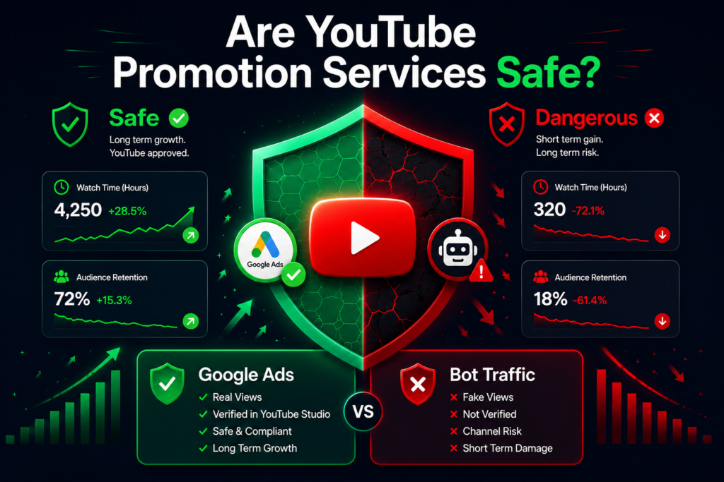 Are YouTube Promotion Services Safe? What Every Creator Must Know in 2026