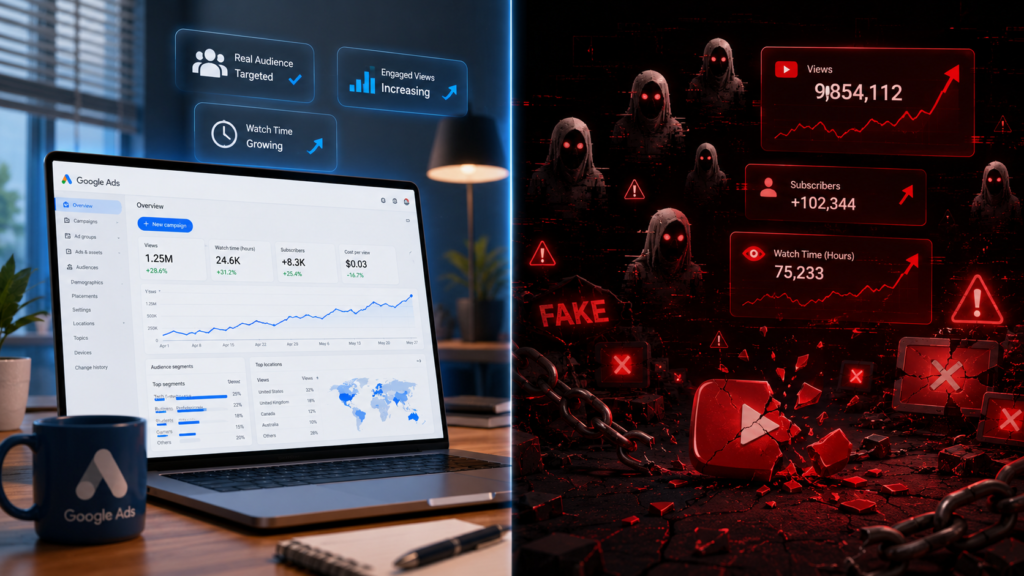 Google Ads vs fake views: what every creator needs to know before paying for YouTube promotion