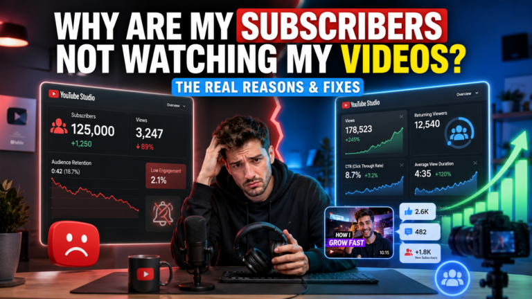 Why Are My Subscribers Not Watching My Videos? (And How to Fix It)