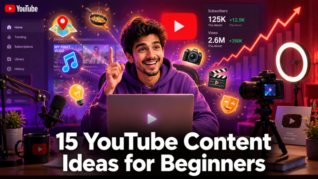 YouTube Content Ideas for Beginners: 26 Real Ideas in 2026