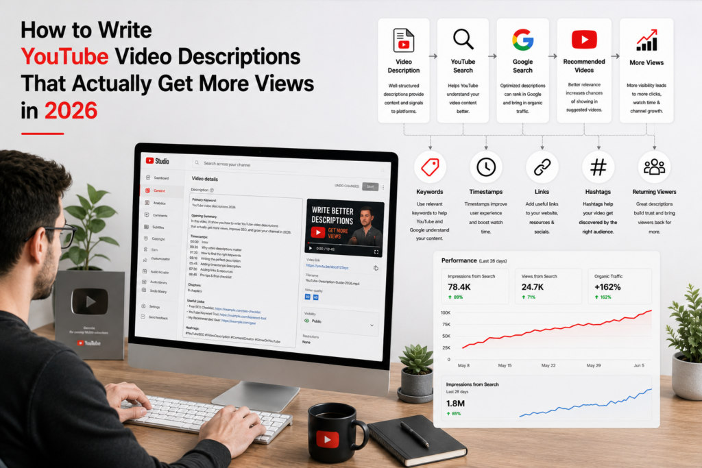How to Write YouTube Video Descriptions That Actually Get More Views in 2026