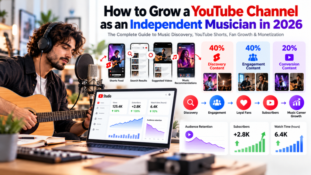 How to Grow a YouTube Channel as an Independent Musician in 2026